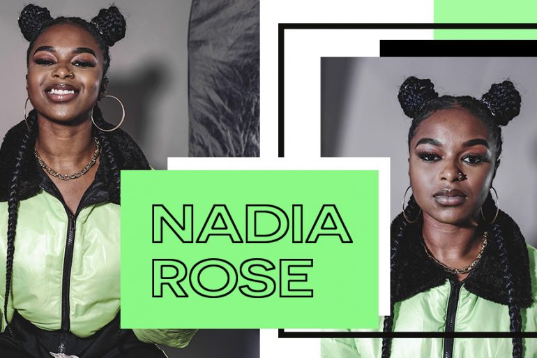 Nadia Rose photographed for Distract’s exclusive UK rap interview in 2019