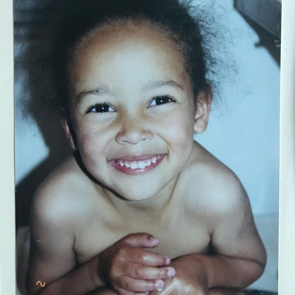 Childhood photograph of Doja Cat shared on Instagram