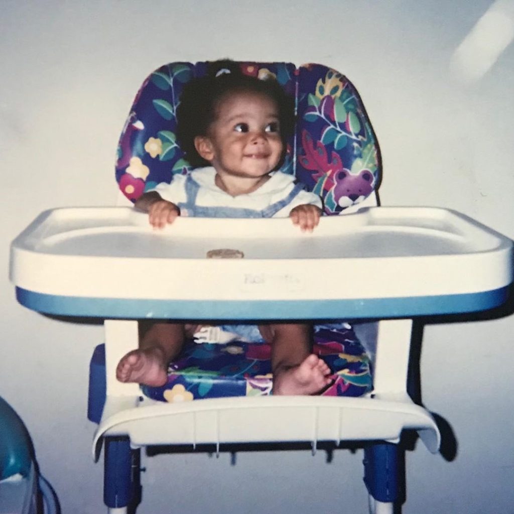 Childhood photograph of Doja Cat shared on Instagram