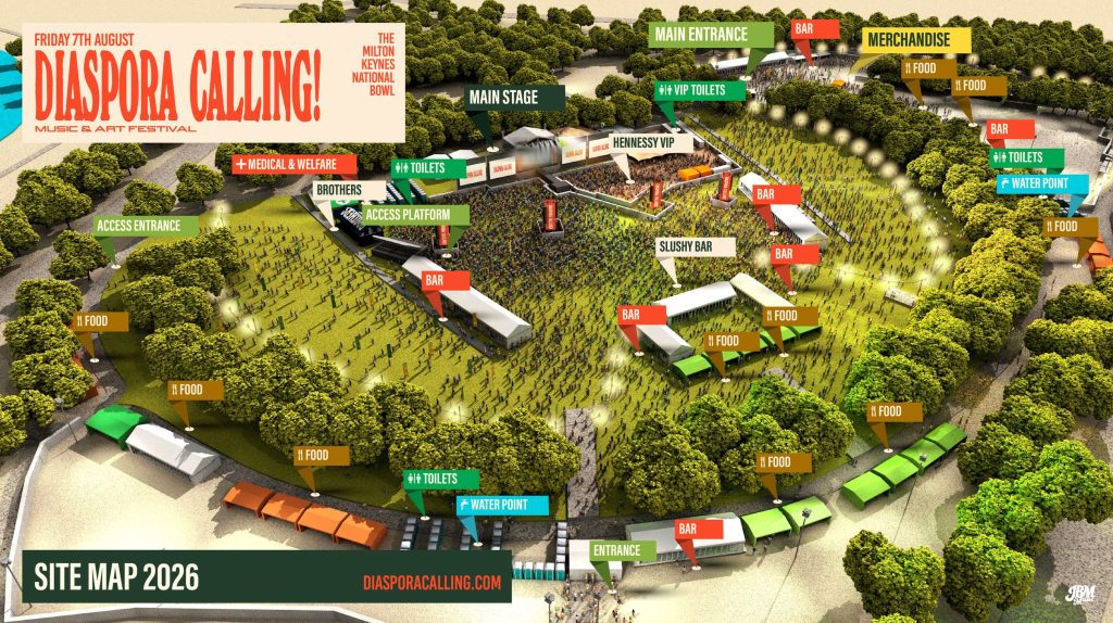 Diaspora Calling 2026 Festival Map