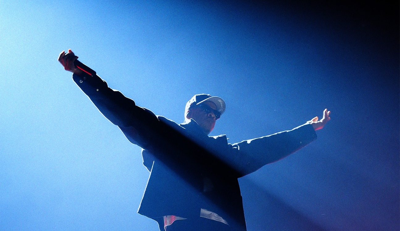 JAY-Z performing during JAY-Z 30 London at Tottenham Hotspur Stadium